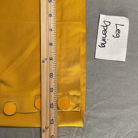 Lane Bryant Plus Size 28 Laney Yellow Capris Crop Pants Classic Wide Leg Twee - Picture 14 of 14